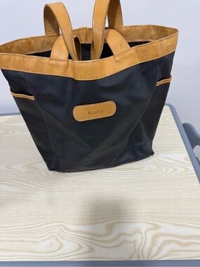Jon Hart  Black and Tan Tote Bag